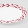 Średni porcelanowy talerz do serwowania – Vienna Red