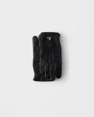 Rękawiczki Re-Nylon i skóry nappa