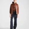 Skórzana bluza z kapturem Skórzana bluza z kapturem