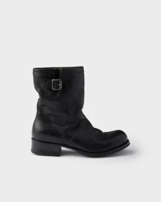 Skórzane buty do połowy łydki Skórzane buty do połowy łydki
