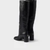 Skórzane buty na obcasie Skórzane buty na obcasie