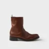 Skórzane buty zapinane na zamek Skórzane buty zapinane na zamek