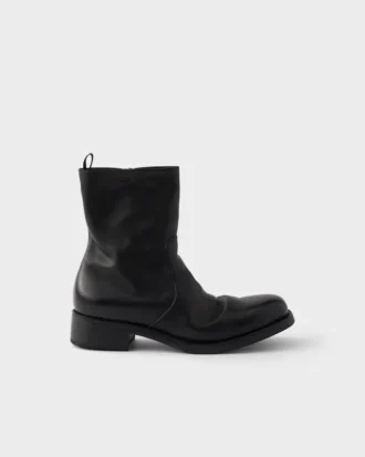 Skórzane buty zapinane na zamek Skórzane buty zapinane na zamek