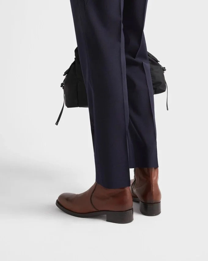 Skórzane buty zapinane na zamek Skórzane buty zapinane na zamek