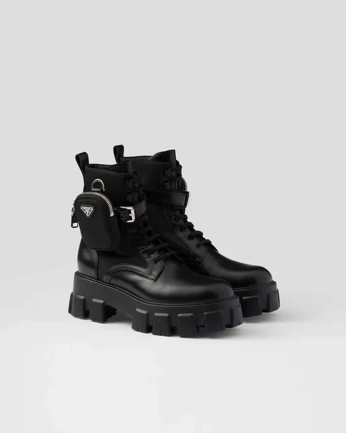 Skórzane i Re-Nylonowe buty Monolith z kieszenią Skórzane i Re-Nylonowe buty Monolith z kieszenią