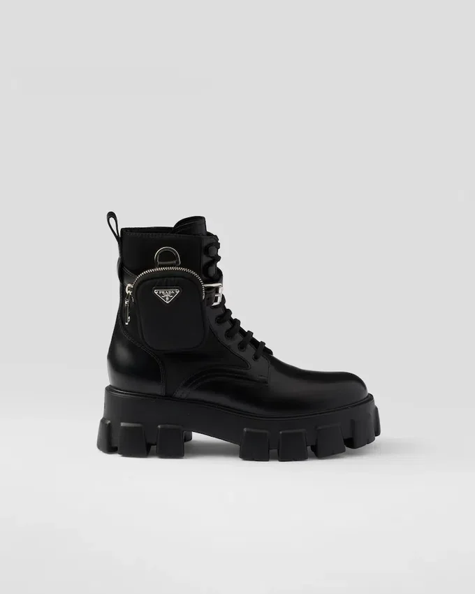 Skórzane i Re-Nylonowe buty Monolith z kieszenią Skórzane i Re-Nylonowe buty Monolith z kieszenią