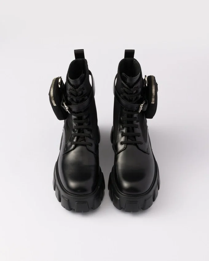 Skórzane i Re-Nylonowe buty Monolith z kieszenią Skórzane i Re-Nylonowe buty Monolith z kieszenią