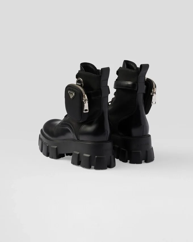 Skórzane i Re-Nylonowe buty Monolith z kieszenią Skórzane i Re-Nylonowe buty Monolith z kieszenią