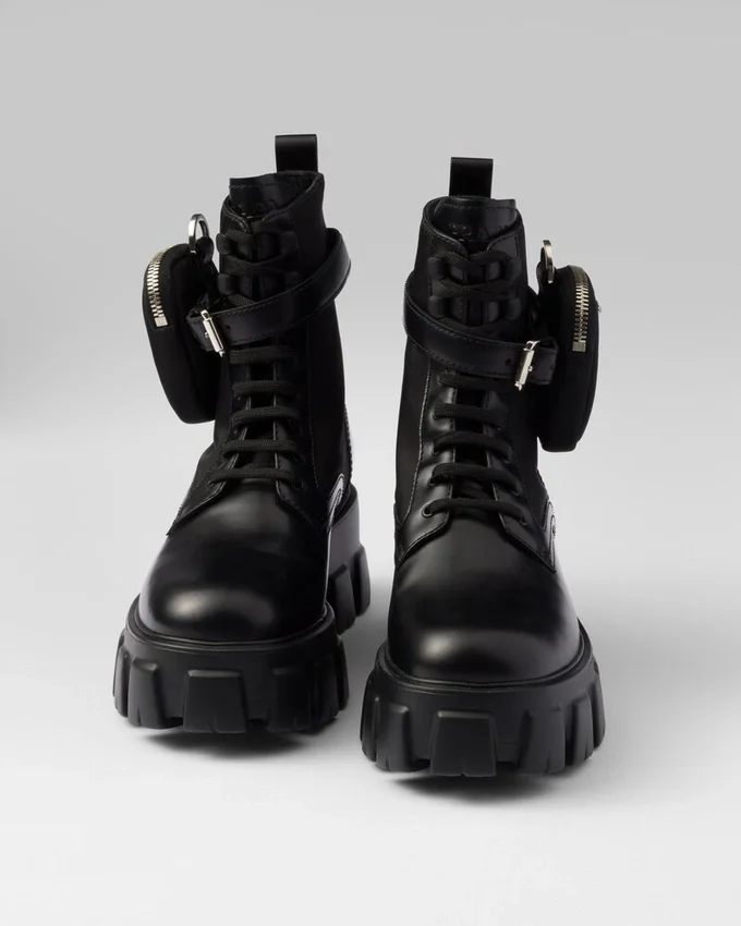 Skórzane i Re-Nylonowe buty Monolith z kieszenią Skórzane i Re-Nylonowe buty Monolith z kieszenią