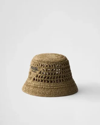 Słomkowy kapelusz typu bucket hat