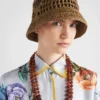 Słomkowy kapelusz typu bucket hat Słomkowy kapelusz typu bucket hat