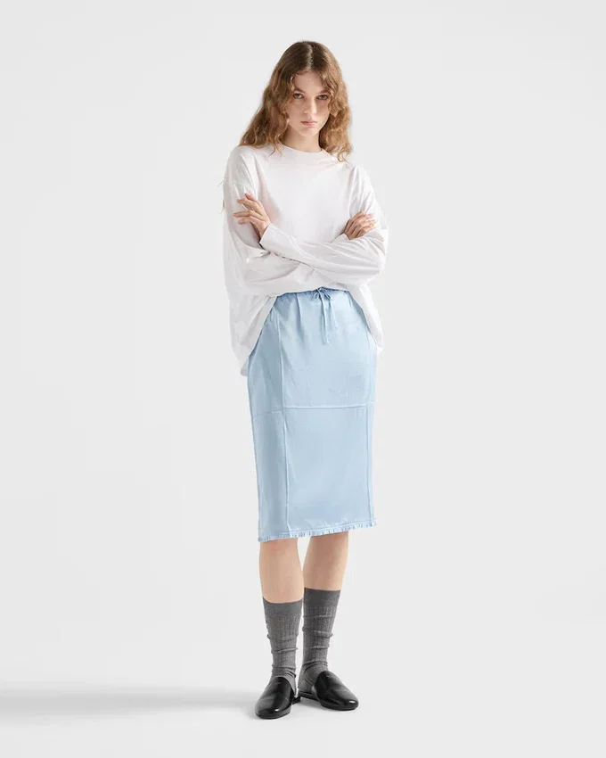 Spódnica z satyny w stylu vintage Spódnica z satyny w stylu vintage