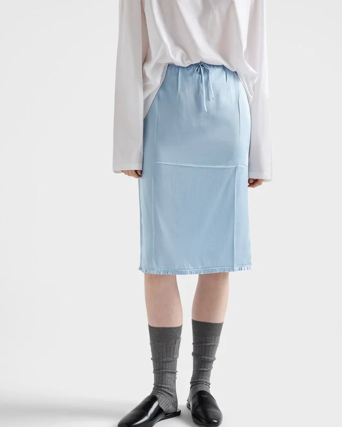 Spódnica z satyny w stylu vintage Spódnica z satyny w stylu vintage