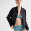 Spodenki bikini z dzianiny w kratkę Spodenki bikini z dzianiny w kratkę