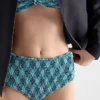 Spodenki bikini z dzianiny w kratkę Spodenki bikini z dzianiny w kratkę