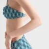Spodenki bikini z dzianiny w kratkę Spodenki bikini z dzianiny w kratkę