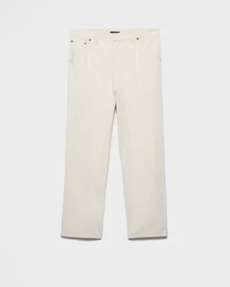 Spodnie z tkaniny chambray