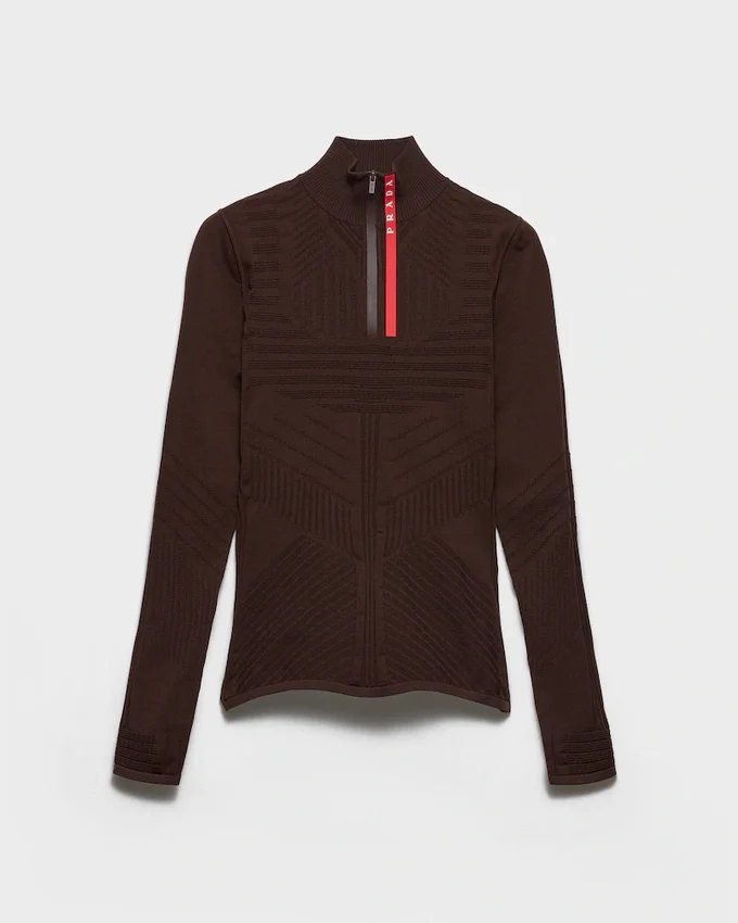 Sweter z golfem z materiału Re-Nylon Sweter z golfem z materiału Re-Nylon