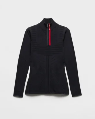 Sweter z golfem z materiału Re-Nylon