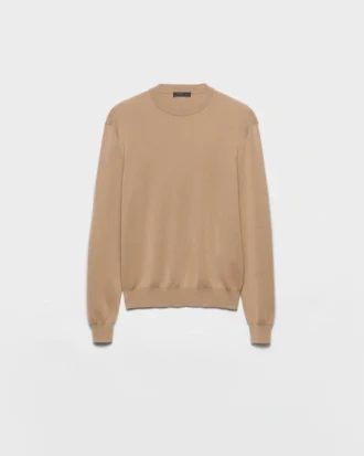 Sweter z kaszmiru z okrągłym dekoltem