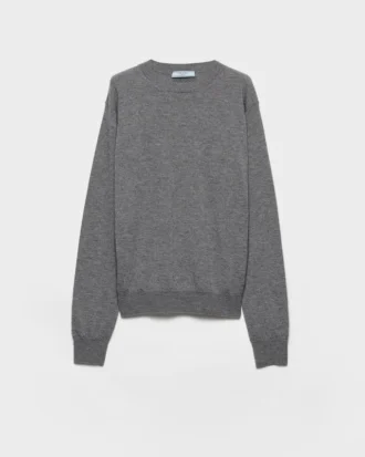 Sweter z kaszmiru z okrągłym dekoltem Sweter z kaszmiru z okrągłym dekoltem