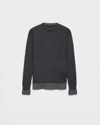 Sweter z kaszmiru z okrągłym dekoltem