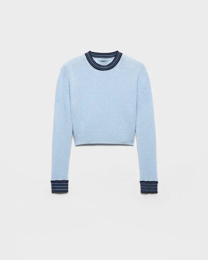 Sweter z kaszmiru z okrągłym dekoltem Sweter z kaszmiru z okrągłym dekoltem