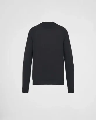 Sweter z wełny czesankowej z golfem