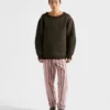 Sweter z wełny szetlandzkiej z szerokim dekoltem Sweter z wełny szetlandzkiej z szerokim dekoltem