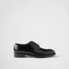 Sznurowane buty z szczotkowanej skóry