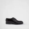 Sznurowane buty z szczotkowanej skóry