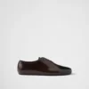 Sznurowane buty ze szczotkowanej skóry