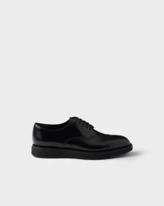 Sznurowane buty ze szczotkowanej skóry Sznurowane buty ze szczotkowanej skóry