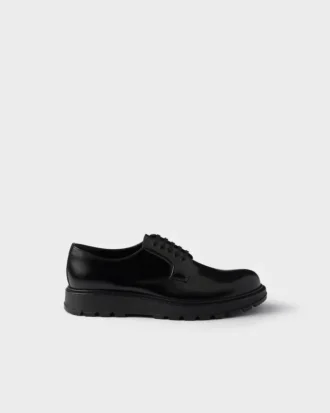 Sznurowane buty ze szczotkowanej skóry Sznurowane buty ze szczotkowanej skóry