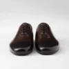 Sznurowane buty ze szczotkowanej skóry