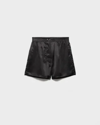 Szorty satynowe w stylu vintage