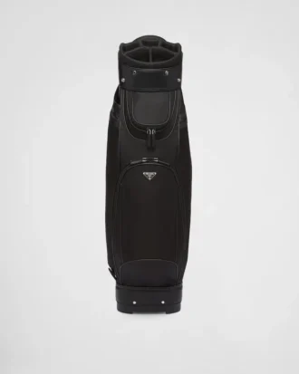 Torba golfowa z materiału Re-Nylon i skóry Saffiano