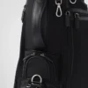 Torba golfowa z materiału Re-Nylon i skóry Saffiano Torba golfowa z materiału Re-Nylon i skóry Saffiano