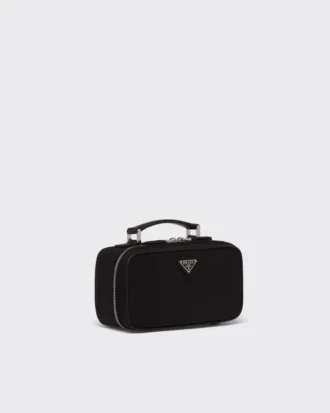 Torba na hantle z tkaniny Re-Nylon i skóry Saffiano