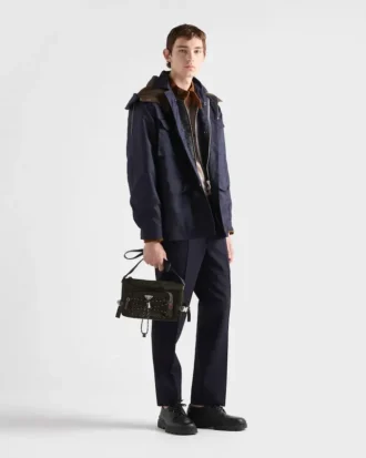 Torba na ramię Prada Speedrock z materiału Re-Nylon i skóry Torba na ramię Prada Speedrock z materiału Re-Nylon i skóry