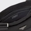 Torba na ramię z nylonu Re-Nylon i skóry Saffiano