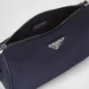 Torba na ramię z nylonu Re-Nylon i skóry Saffiano
