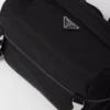 Torba na ramię z nylonu Re-Nylon i skóry Saffiano Torba na ramię z nylonu Re-Nylon i skóry Saffiano