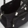 Torba na zwierzęta z nylonu Re-Nylon i skóry Saffiano Torba na zwierzęta z nylonu Re-Nylon i skóry Saffiano