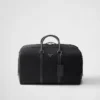 Torba podróżna z materiału Re-Nylon i skóry Saffiano Torba podróżna z materiału Re-Nylon i skóry Saffiano