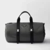 Torba podróżna z materiału Re-Nylon i skóry Saffiano Torba podróżna z materiału Re-Nylon i skóry Saffiano