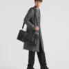 Torba podróżna z materiału Re-Nylon i skóry Saffiano Torba podróżna z materiału Re-Nylon i skóry Saffiano