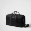 Torba podróżna z materiału Re-Nylon i skóry Saffiano Torba podróżna z materiału Re-Nylon i skóry Saffiano