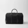Torba podróżna z materiału Re-Nylon i skóry Saffiano Torba podróżna z materiału Re-Nylon i skóry Saffiano