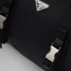 Torba podróżna z nylonu Re-Nylon i skóry Saffiano Torba podróżna z nylonu Re-Nylon i skóry Saffiano